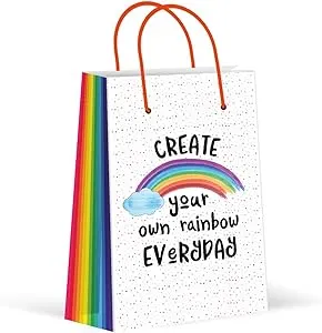 LARZN Premium Rainbow Party Bags, Party Favor Bags, New, Treat Bags, Gift Bags ...