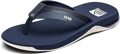 REEF Anchor Men's Beach Flip Flop, Water Friendly, Cushioning Heel Airbag