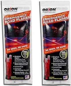 ORION Safety Products - 15 Minute Road Flares (1 Pack of 3 Flares) - 2 Pack