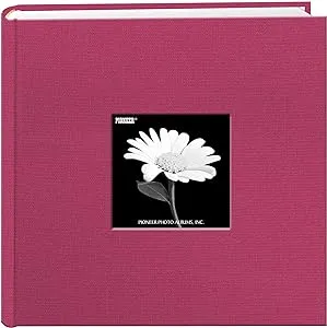 Pioneer Photo Albums Holds 200 Photos, Bright Pink, 4" x 6"