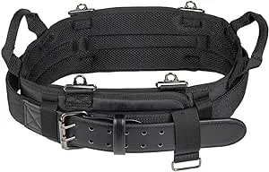 Klein Tools 55919 Tool Belt, Electrician Tool Belt for use with Modular Pouches from Klein Tools Click Lock Modular System, Size L