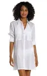 Camp Shirt Swimsuit Cover Up