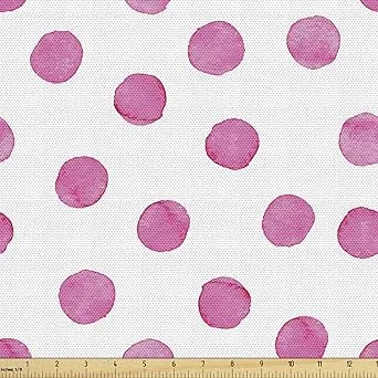 pink polka dot fabric