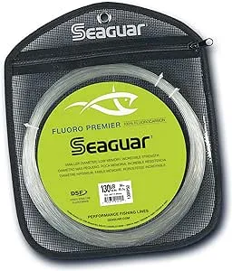 Seaguar Fluoro Premier 100% Fluorocarbon Fishing Line DSF, 130lbs, 50yds Break Strength/Length - 130FP50