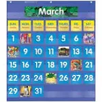 Monthly Calendar Pocket Chart, Blue