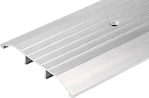 4 ft - 4" Wide x 1/2" High Fluted Aluminum Threshold (48 3/4" Long)