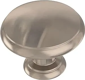 Franklin Brass 1-1/4" Round Ringed Knob, Satin Nickel - 10 pack