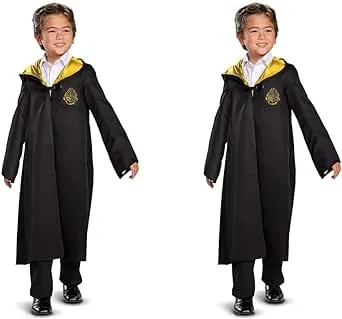 Harry Potter Robe, Official Hogwarts Wizarding World Costume Robes, Classic Kids Size Dress Up Accessory