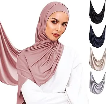 VOILE CHIC Instant Hijab Scarf For Women - Premium Jersey Head Scarf Wrap