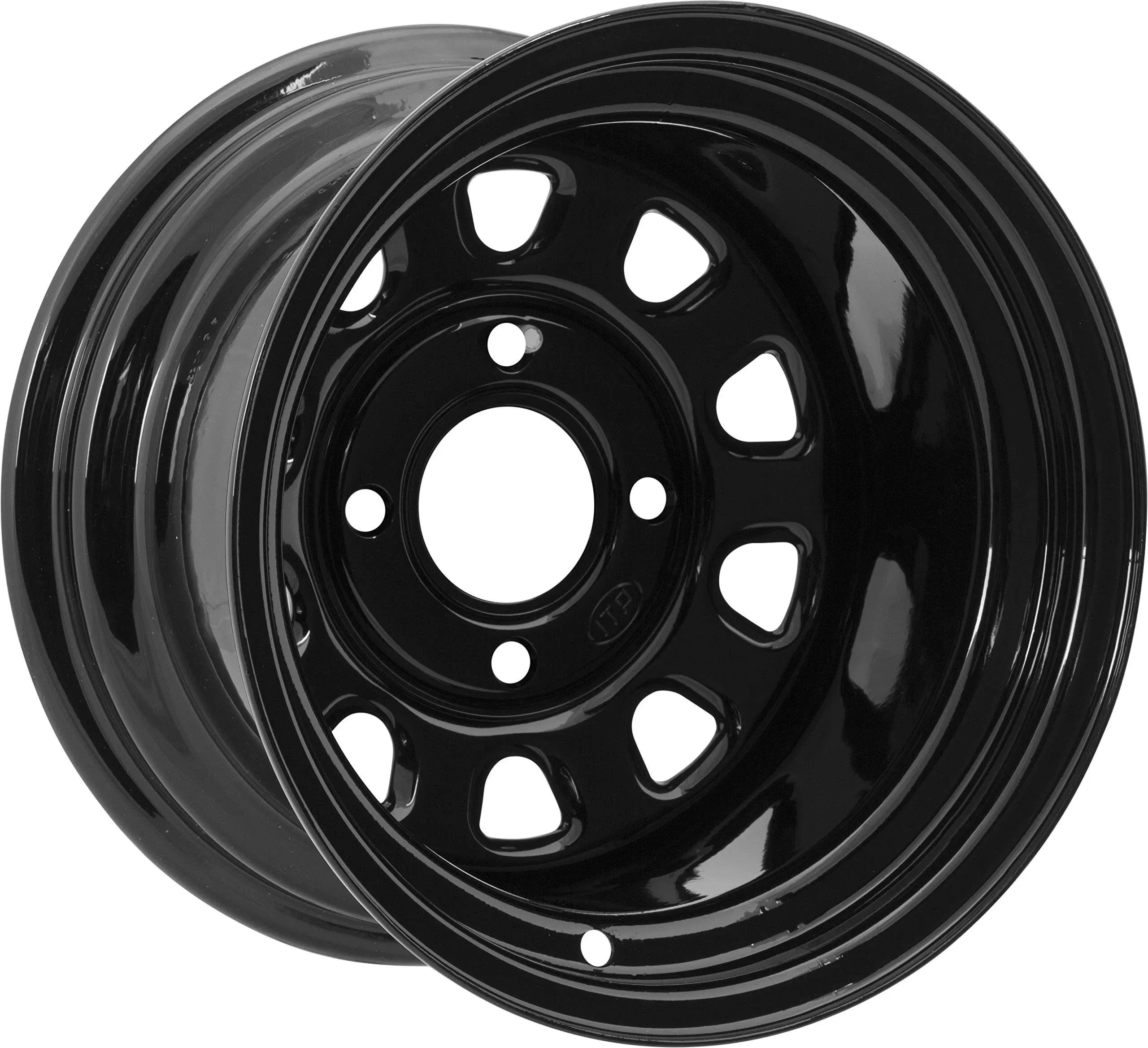 Itp Delta Steel Wheel - 14x7 - 4/110 5+2 - Black - 1425553014B