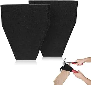 2 Pack Noise Reduction Covers - Elimination Noise Cover, Black Felt Sleeve Case Cover, Felt Trim Puller Tool Sleeve Case for Pay Pry, Tile Removal Tool Universal Cover