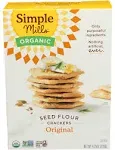 Simple Mills Organic Crackers, Original, Seed Flour - 4.25 oz