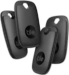 Tile Pro (2022) 4-Pack. Powerful Bluetooth Tracker, Keys Finder and Item Locator for Keys, Bags, and More; Up to 400 ft Range. Water-Resistant. Phone