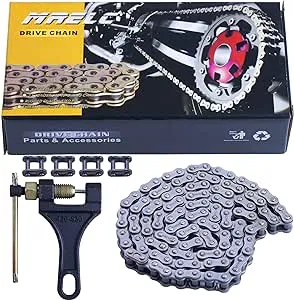 MRELC 428H Motorcycle Chain+ Chain Breaker104-lin<wbr/>ks Heavy Duty Drive Chain