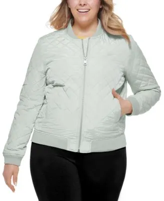 Levi's Women's Plus Size Diamond Quilted Bomber Jacket