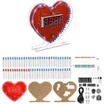 MIOYOOW Heart Shaped 4-Digit DIY Clock Kits