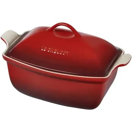 Le Creuset Heritage Cerise 4.5-Qt. Deep Covered Baker