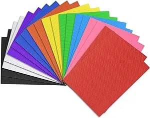 uxcell 20pcs Corrugated Cardboard Paper Sheets,Colorful,7.87-inch x 11.82-inch,for Craft and DIY Projects