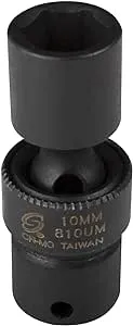 Sunex 810um 1/4-Inch Drive 10-Mm Universal Impact Socket