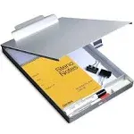 Metal Clipboard with Storage, Letter Size Form Holder Portfolio Aluminum Meta...