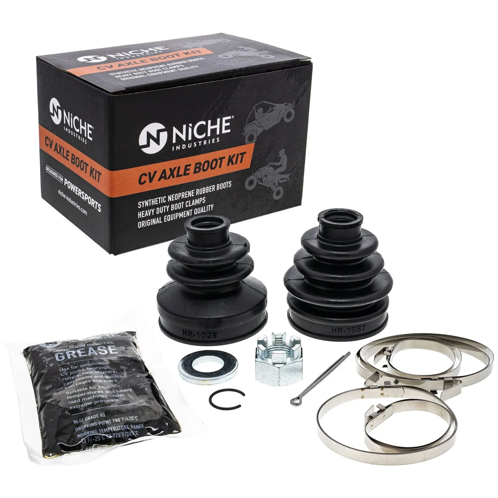 Niche Front CV Axle Boot Kit for Can-Am 705400126 705400127 400 500 Outlander ...