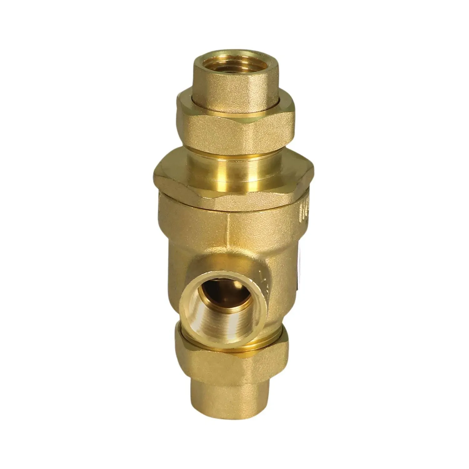 Midline Valve 190U012 Backflow Preventer Valve for Hydronic Heating Applications; 1/2 in. FIP Connections; Cast Iron