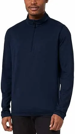 32 Degrees Heat Men's Soft Quarter Zip Long Sleeve Pullover Shirt