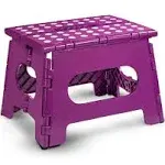 Folding Step Stool - 11" Wide - The Lightweight Step Stool Is Sturdy Enough to S