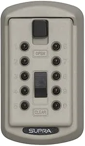 Kidde - 001414 S6clay Keysafe Slimline 2-Key Push Button, Clay