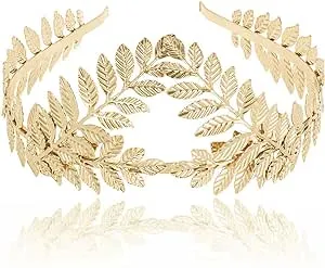 Goddess Crown Gold Leaf Tiara Wedding Headpiece Leaf Branch Bridal Hair Crown Greek Costume Hair Accessories Queen Crown Wedding Hair Piece