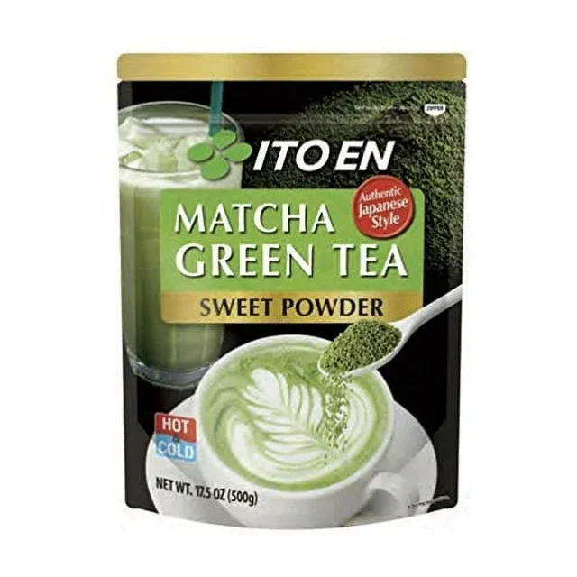 Ito En Matcha Green Tea, Sweet Powder, 17.5 Ounce (Pack of 1), Sweetened Green Tea Powder