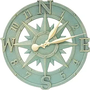 Compass Rose Clock