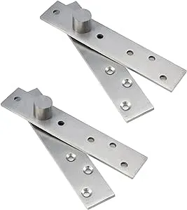 2sets 360 Degree Rotation Hidden Stainless Steel Door Pivot Hinges 150x30x4mm