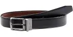 Nike Men's Pebble Feather Edge Reversible Belt, Black/Brown, 34