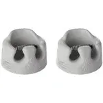 Bumbo Infant Soft Foam Floor Seat with 3 Point Adjustable Harness, Gray (2 Pack)