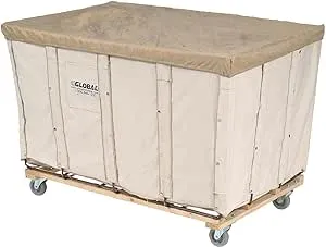 Global Industrial 241305 Canvas Basket Bulk Truck, 20 Bushel