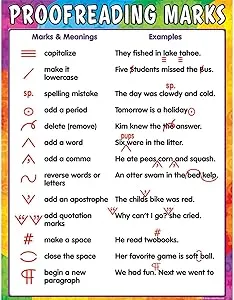 Teacher Created Resources Chart, Proofreading Marks