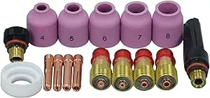 TIG Stubby Gas Lens Collet 17GL series Kit For SR WP 17 18 26 Welding Torch 16pk  | eBay