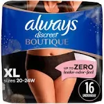 Always Discreet Heavy Adult Incontinence Underwear, XL-20-24w (16 ct)