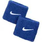 Brand New Nike Swoosh Set of Blue Wristbands and Headband Sweatband Tennis