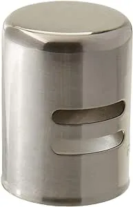 Westbrass D201-20 1-5/8" x 2-1/4" Soild Brass Air Gap Cap Only, Non-Skirted, 1-Pack, Stainless Steel