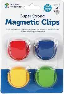 Learning Resources Super Strong Magnetic Clips Set