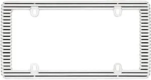 Cruiser Accessories 58350 Billet License Plate Frame, Chrome/Black,1 Frame