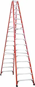 Louisville 16' Fiberglass 375 lb. Twin Stepladder, Type IAA, FM1416HD