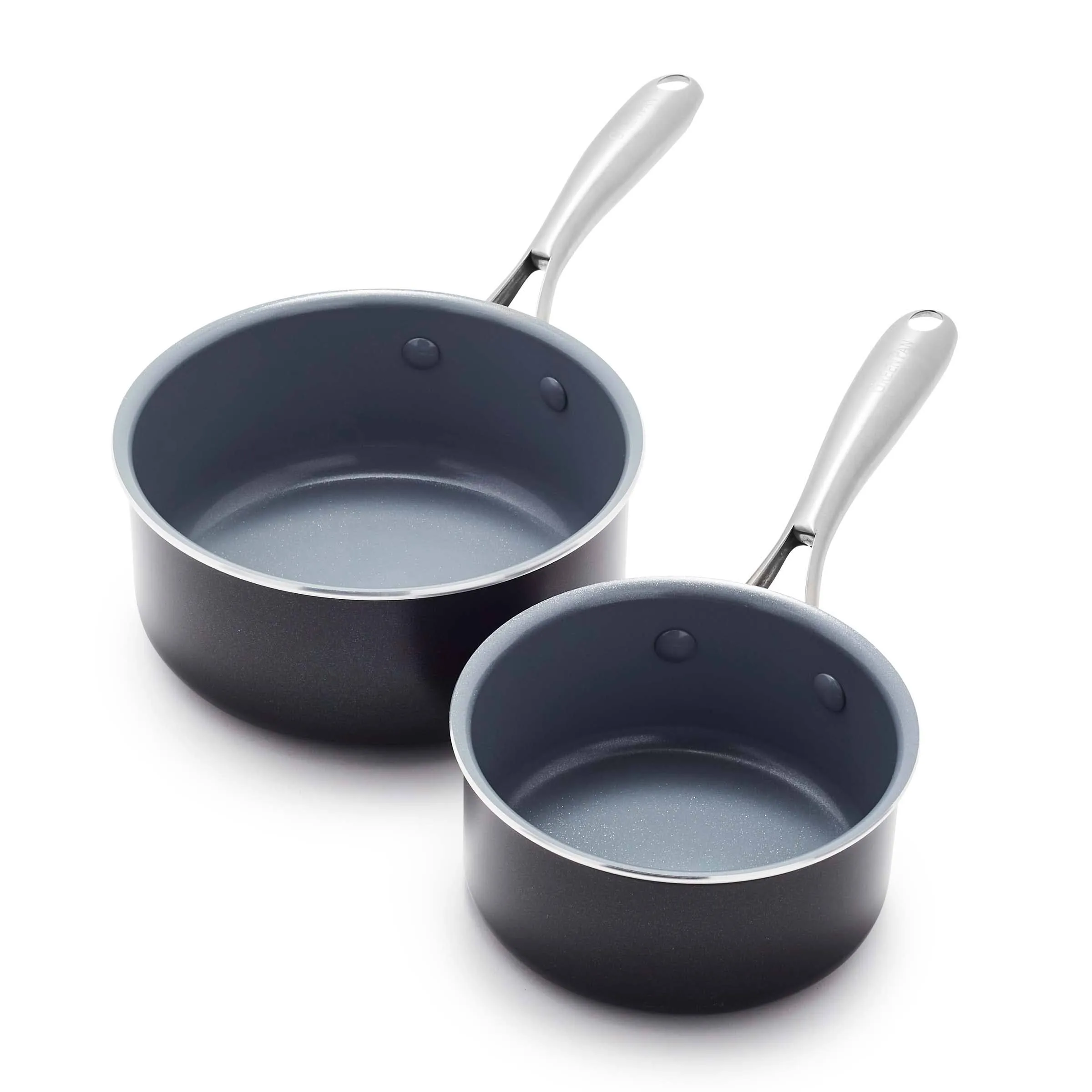 GreenPan Swift Healthy Ceramic Nonstick 1 qt. and 2 qt. Saucepan Set