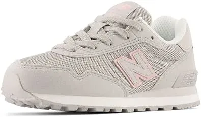 Girl's New Balance, 515 Sneaker - Little Kid Rain Cloud / Pink 1 M