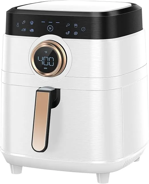 ALLCOOL Air Fryer Oven - 8 Pre-Programmed Settings with Touch Screen, Safe Non-Stick Tray