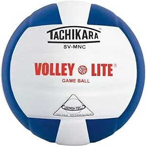 Tachikara Svmnc Volley-Lite Volleyball - Royal/White