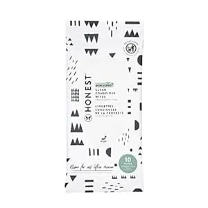 The Honest Company Clean Conscious Unscented Wipes | Over 99% Water, Compostable, Plant-Based, Baby Wipes | Hypoallergenic for Sensitive Skin, EWG Verified | Pattern Play, 10 Count