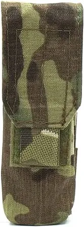 T3 Flashlight Pouch, MOLLE-Compatible Flashlight Holster with Belt Mount, MOLLE Belt Accessories, Tactical Flashlight Holder, Multicam